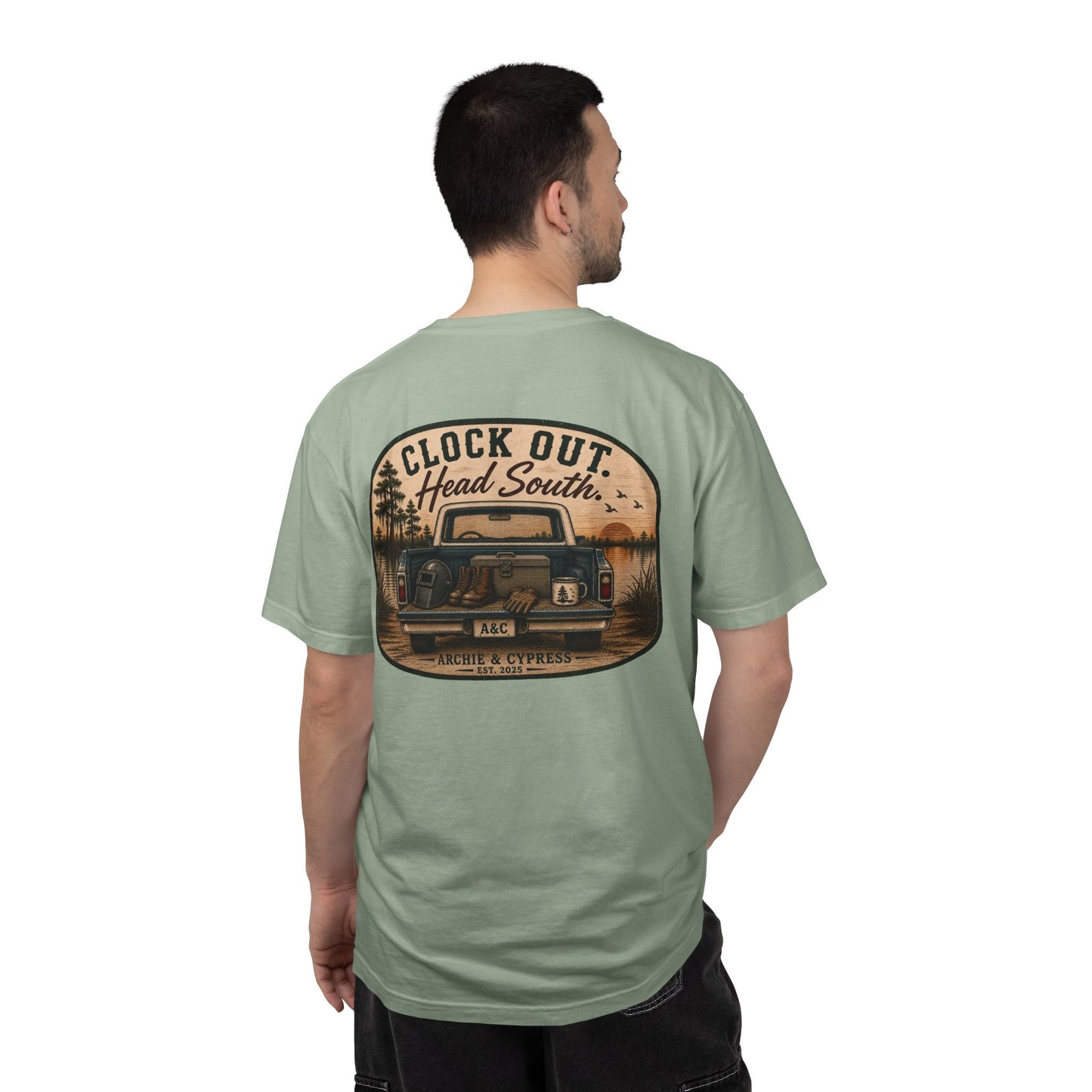Clock Out Head South T-Shirt
