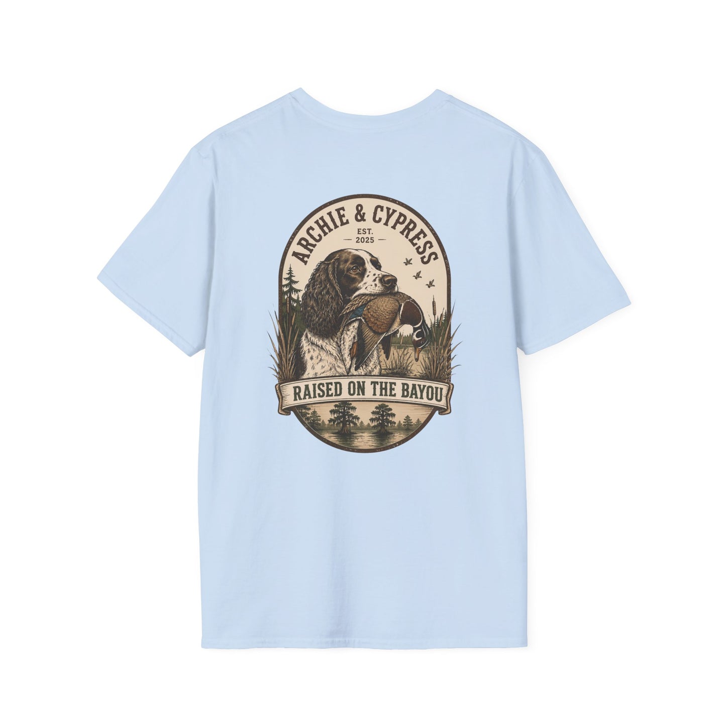Vintage Springer Spaniel Badge Back | Unisex T-Shirt