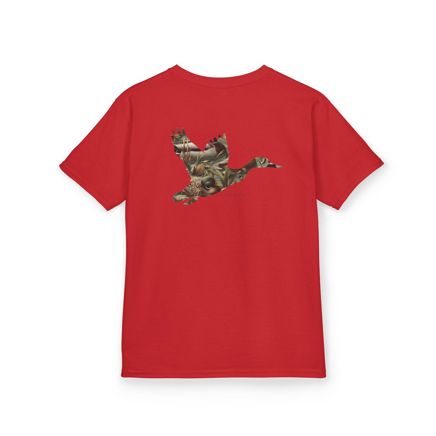 Camo Duck Silhouette Youth T-Shirt – Outdoor Hunting & Fall Farm Style by Archie & Cypress