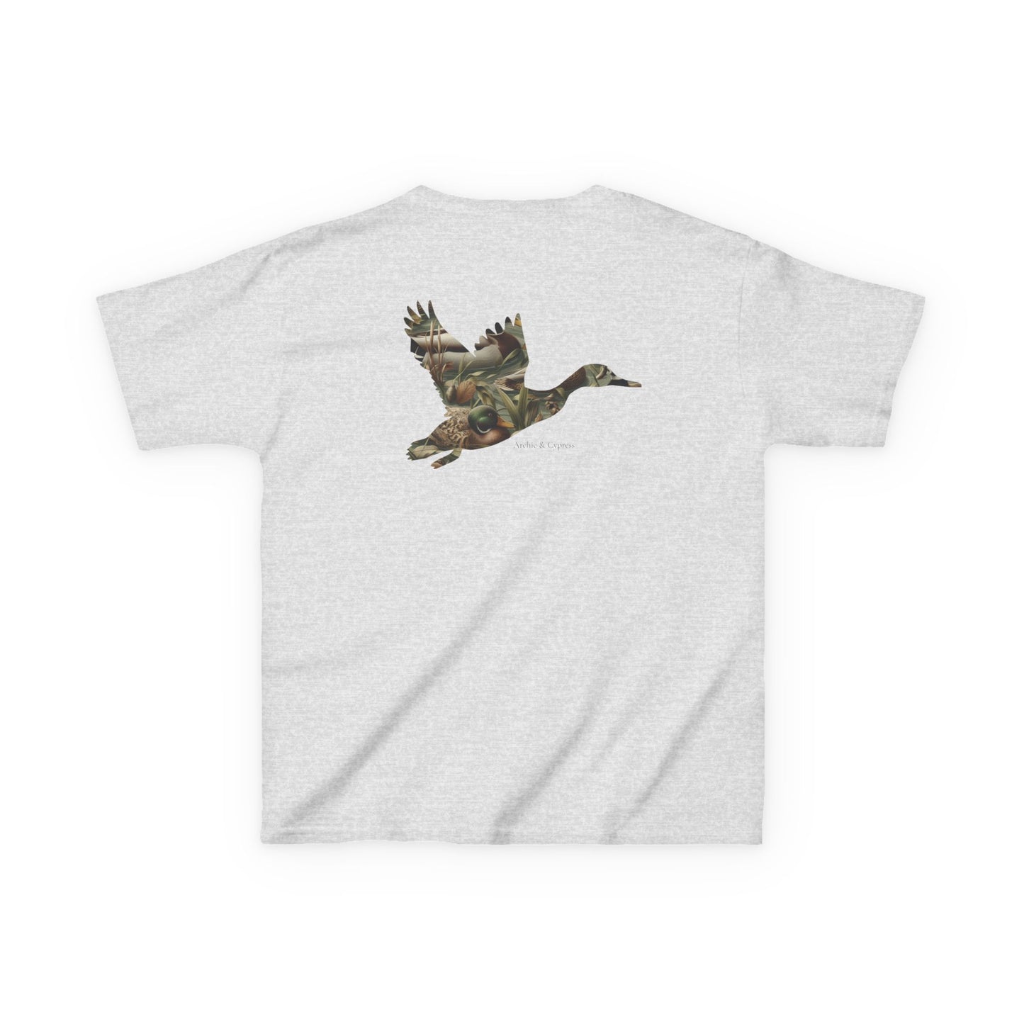 Camo Duck Silhouette Youth T-Shirt – Outdoor Hunting & Fall Farm Style by Archie & Cypress