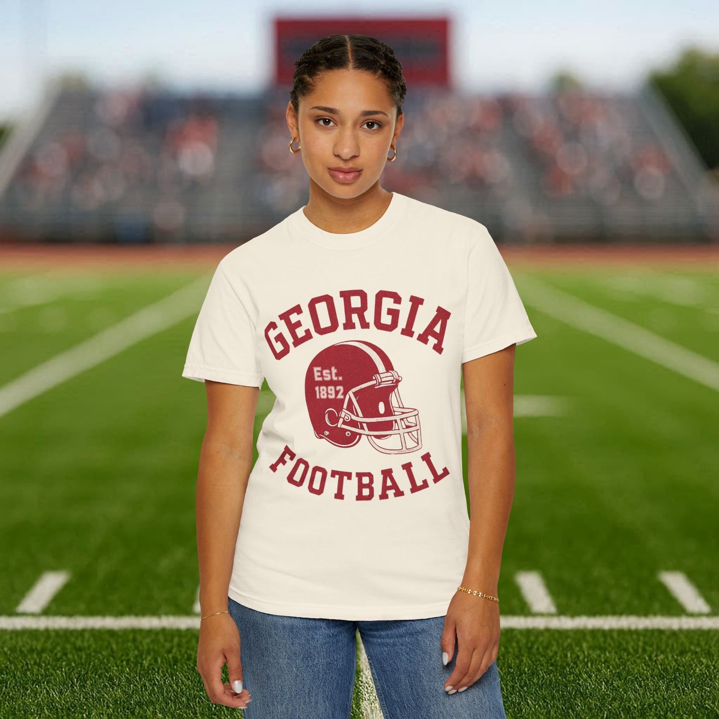 Georgia Football T-Shirt | Vintage Helmet Graphic Tee | Game Day Shirt | Unisex Distressed Sports Tee | Established 1892 Fan Shirt
