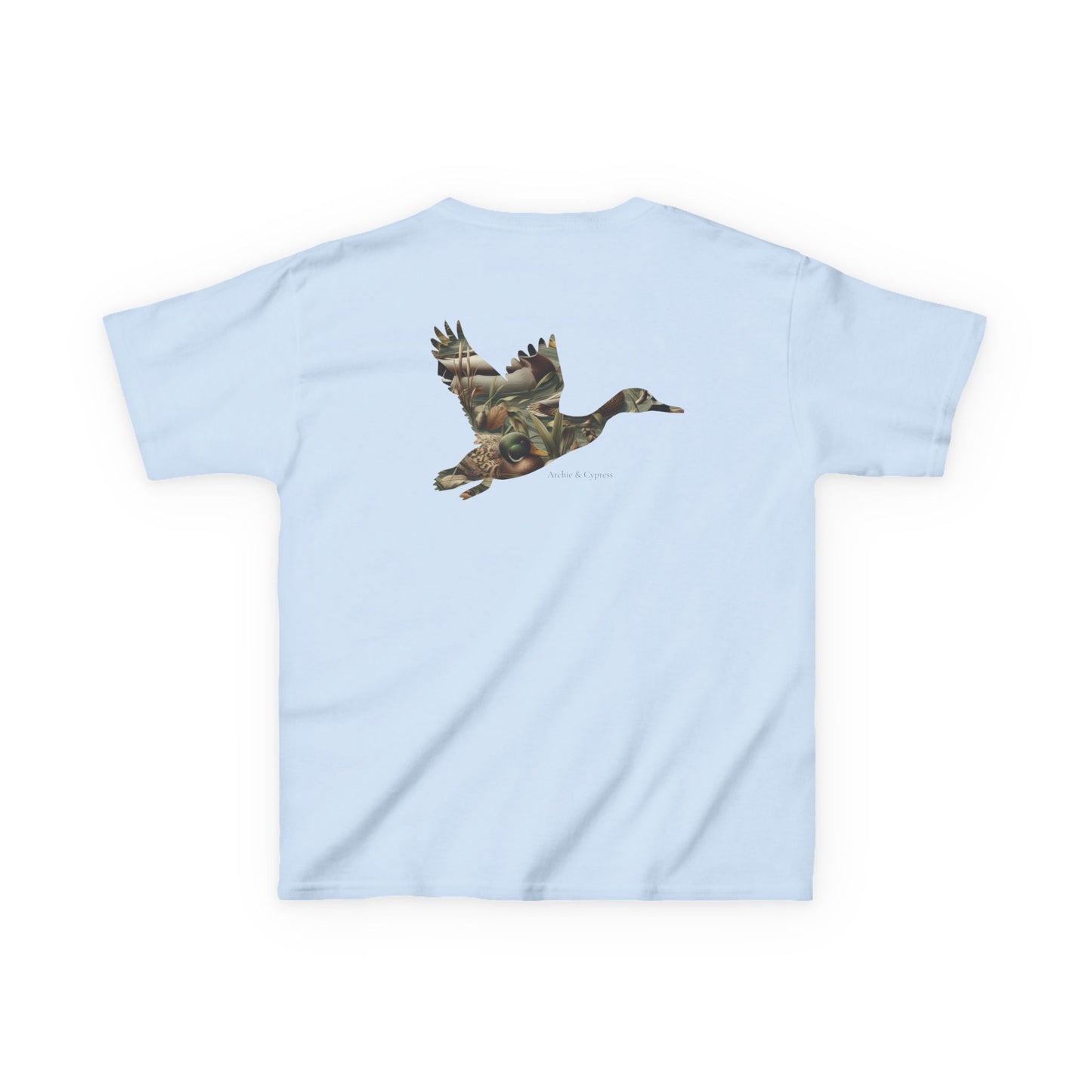 Camo Duck Silhouette Youth T-Shirt – Outdoor Hunting & Fall Farm Style by Archie & Cypress