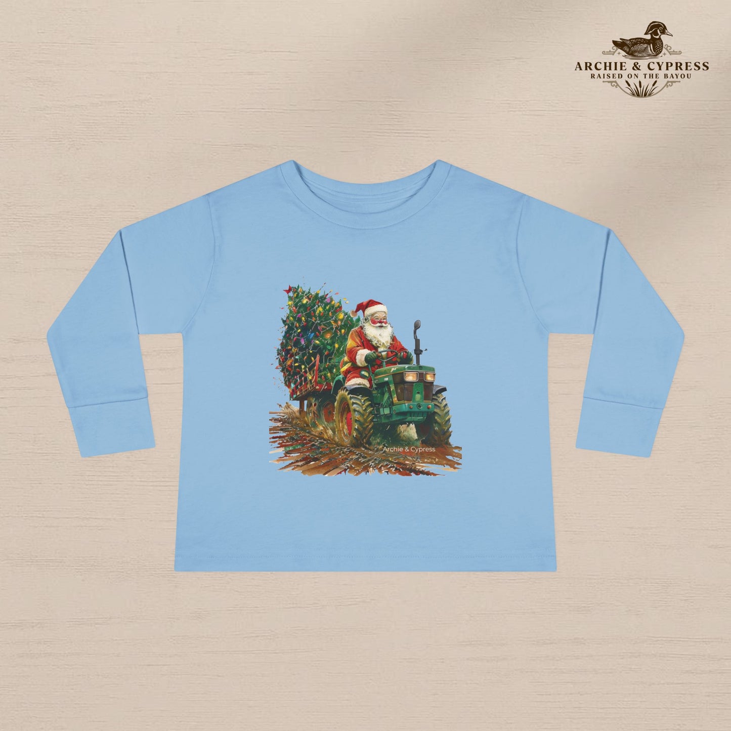 Toddler Christmas Tractor Shirt