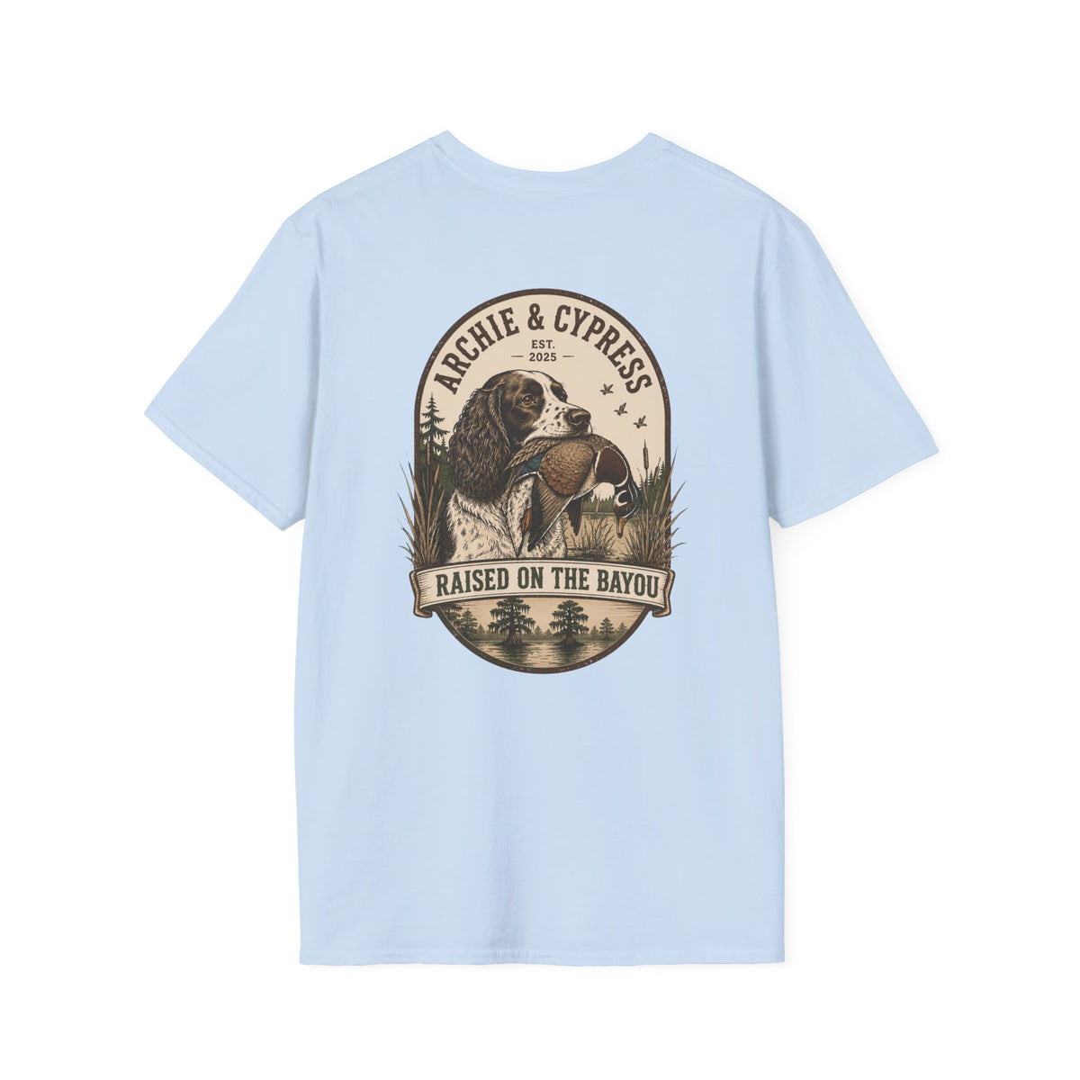 Vintage Springer Spaniel Badge Back | Unisex T-Shirt