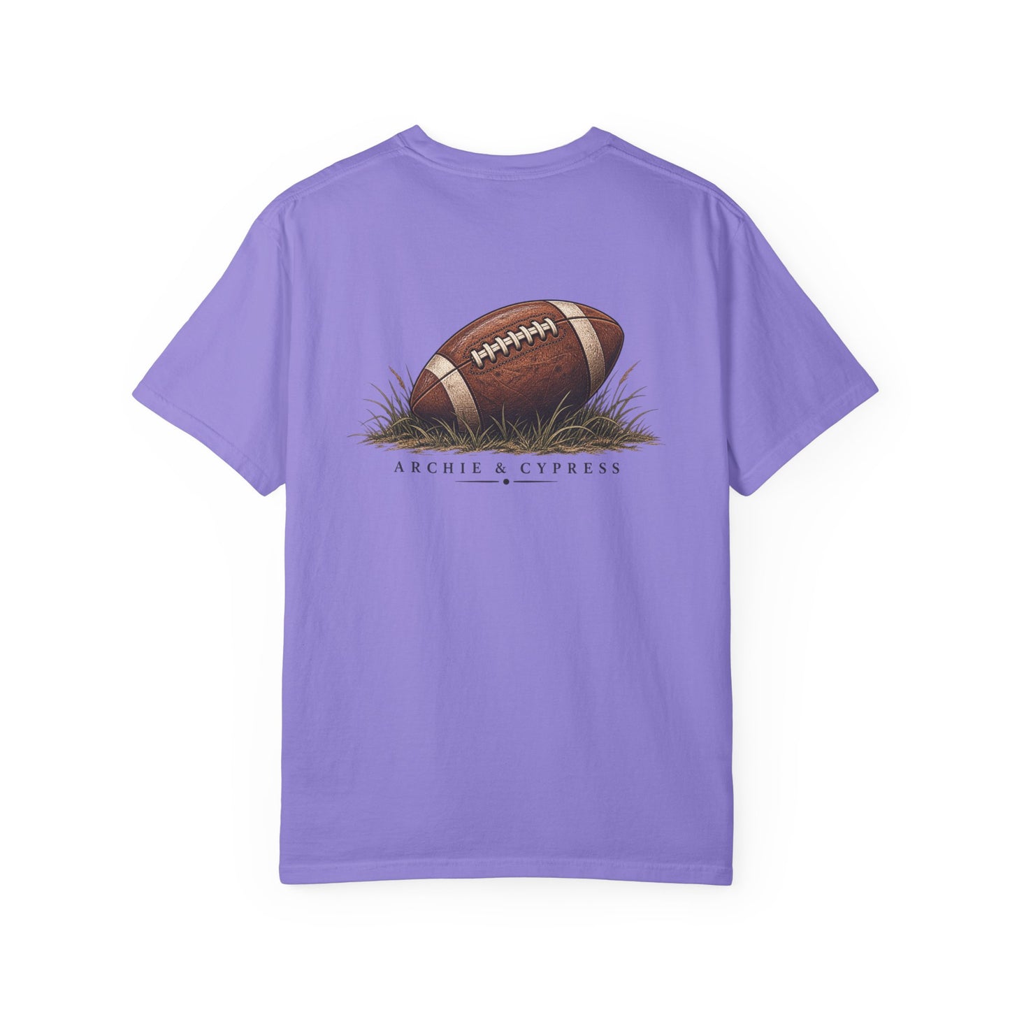 Football Graphic T‑Shirt — Archie & Cypress Vintage Ball Design