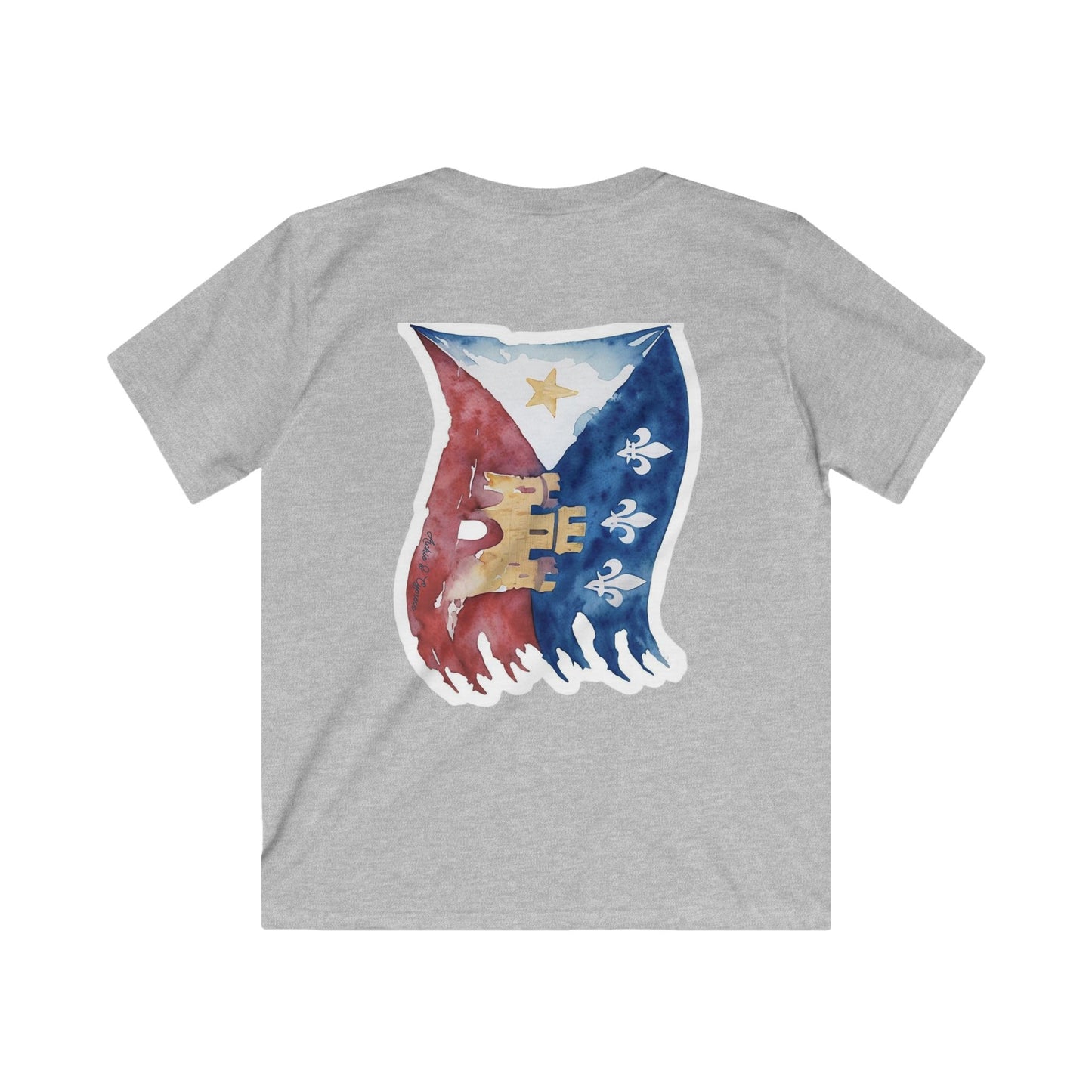 Acadian Flag Kids Tee