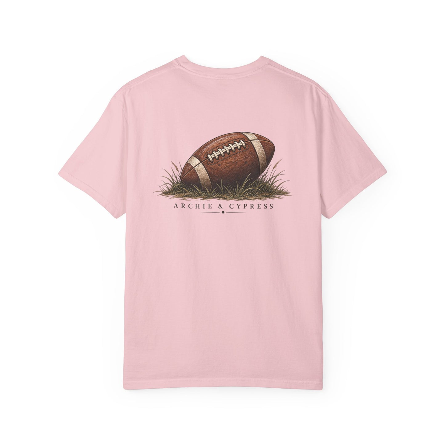 Football Graphic T‑Shirt — Archie & Cypress Vintage Ball Design