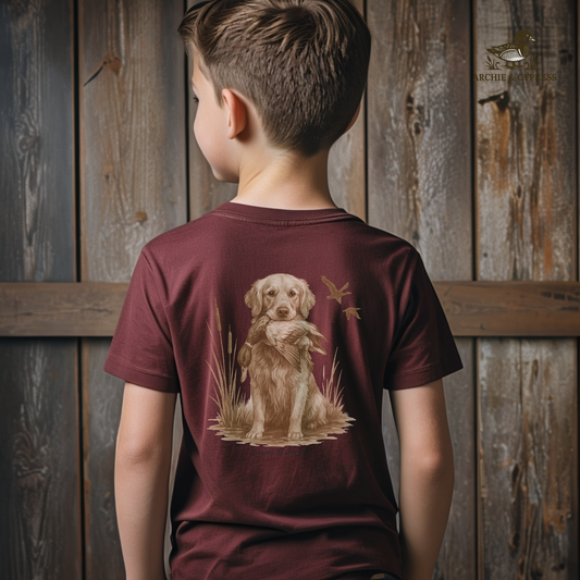 Kid's Tee Retriever & Duck Print