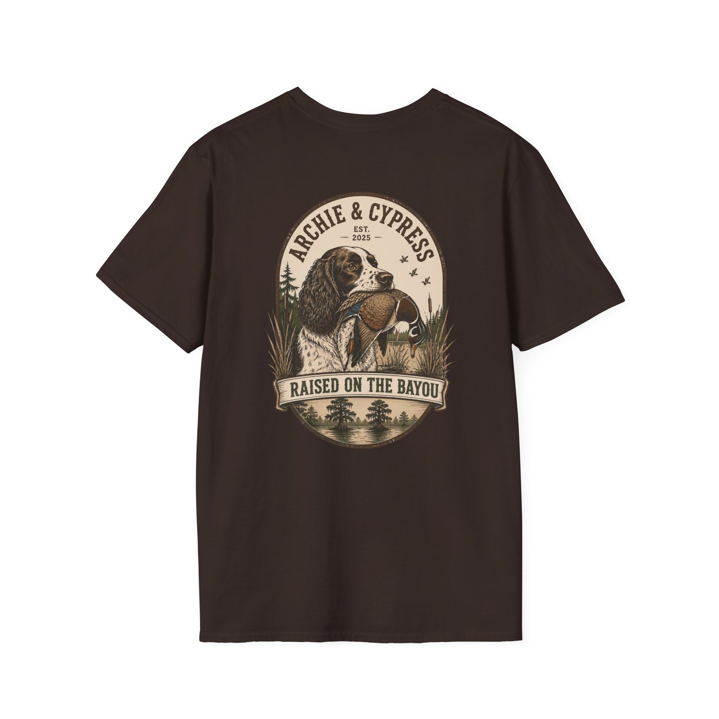 Vintage Springer Spaniel Badge Back | Unisex T-Shirt