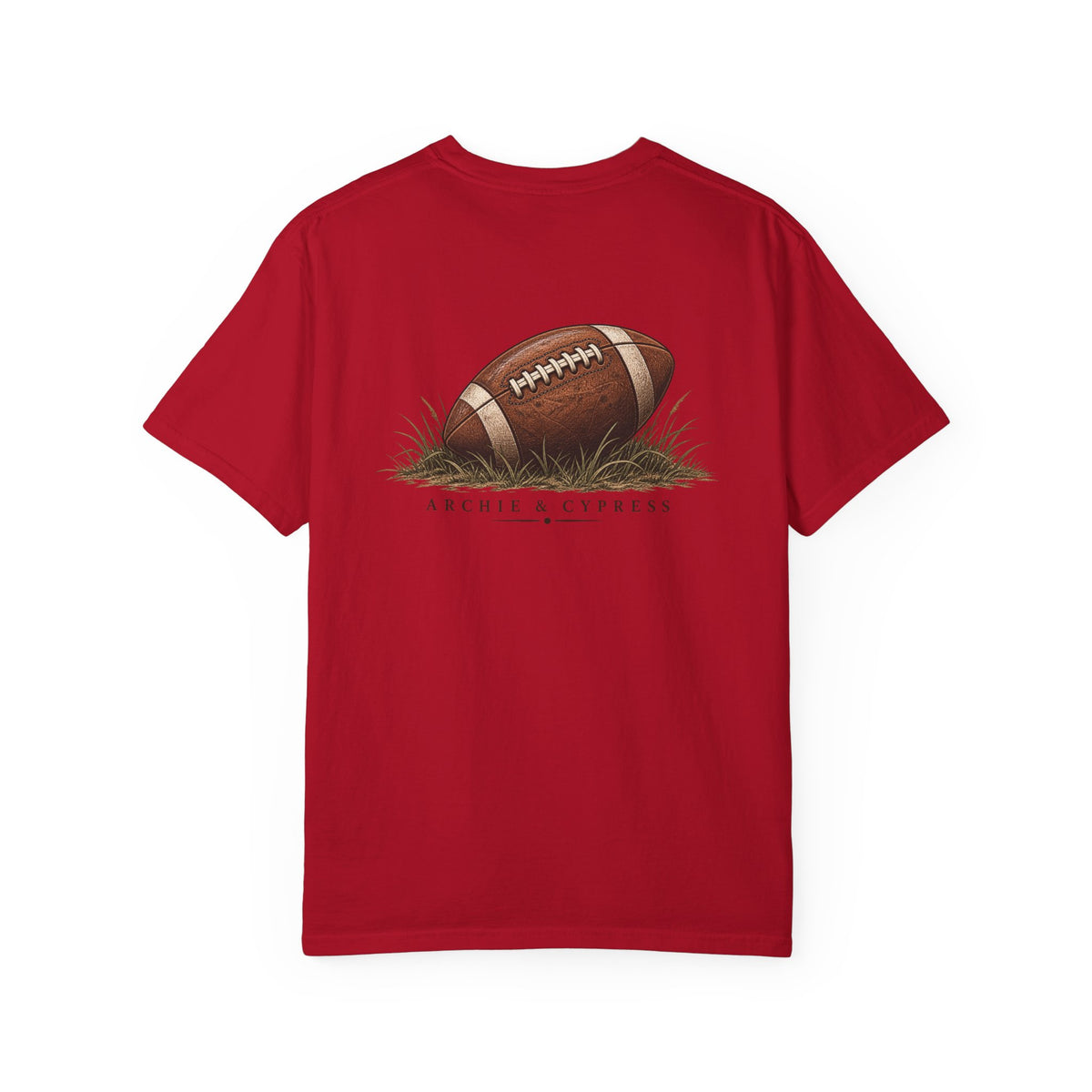 Football Graphic T‑Shirt — Archie & Cypress Vintage Ball Design