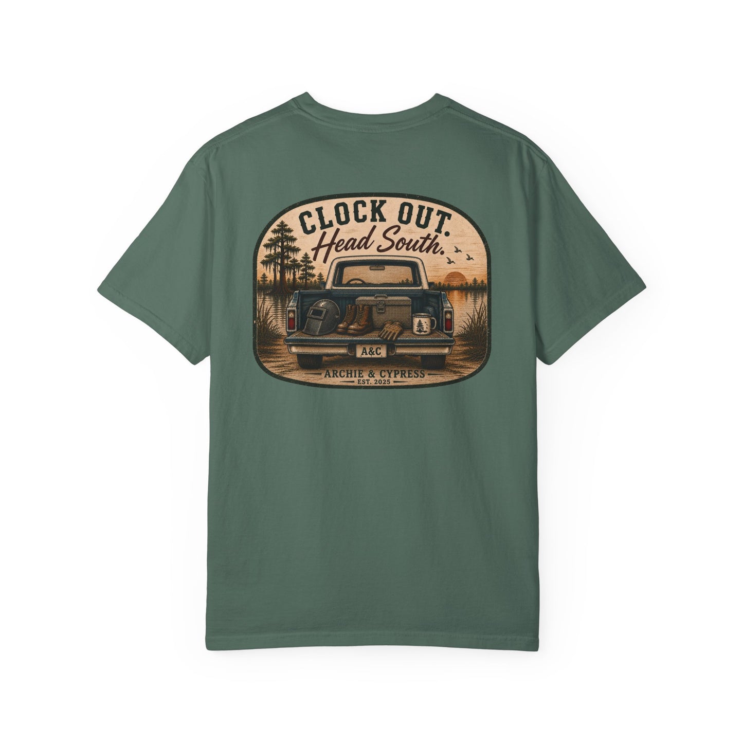 Clock Out Head South T-Shirt