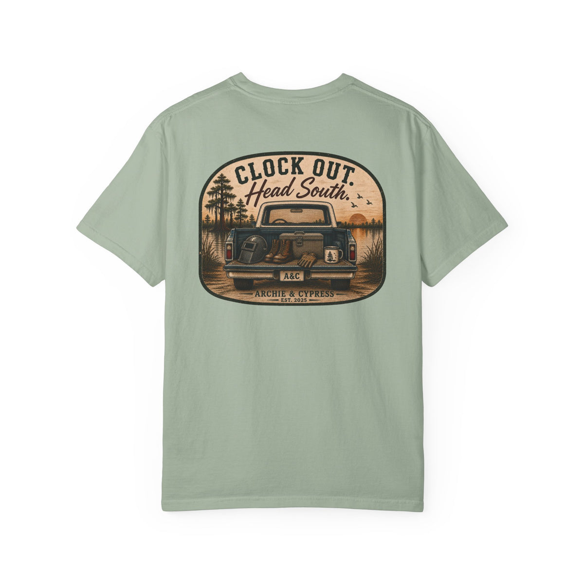Clock Out Head South T-Shirt