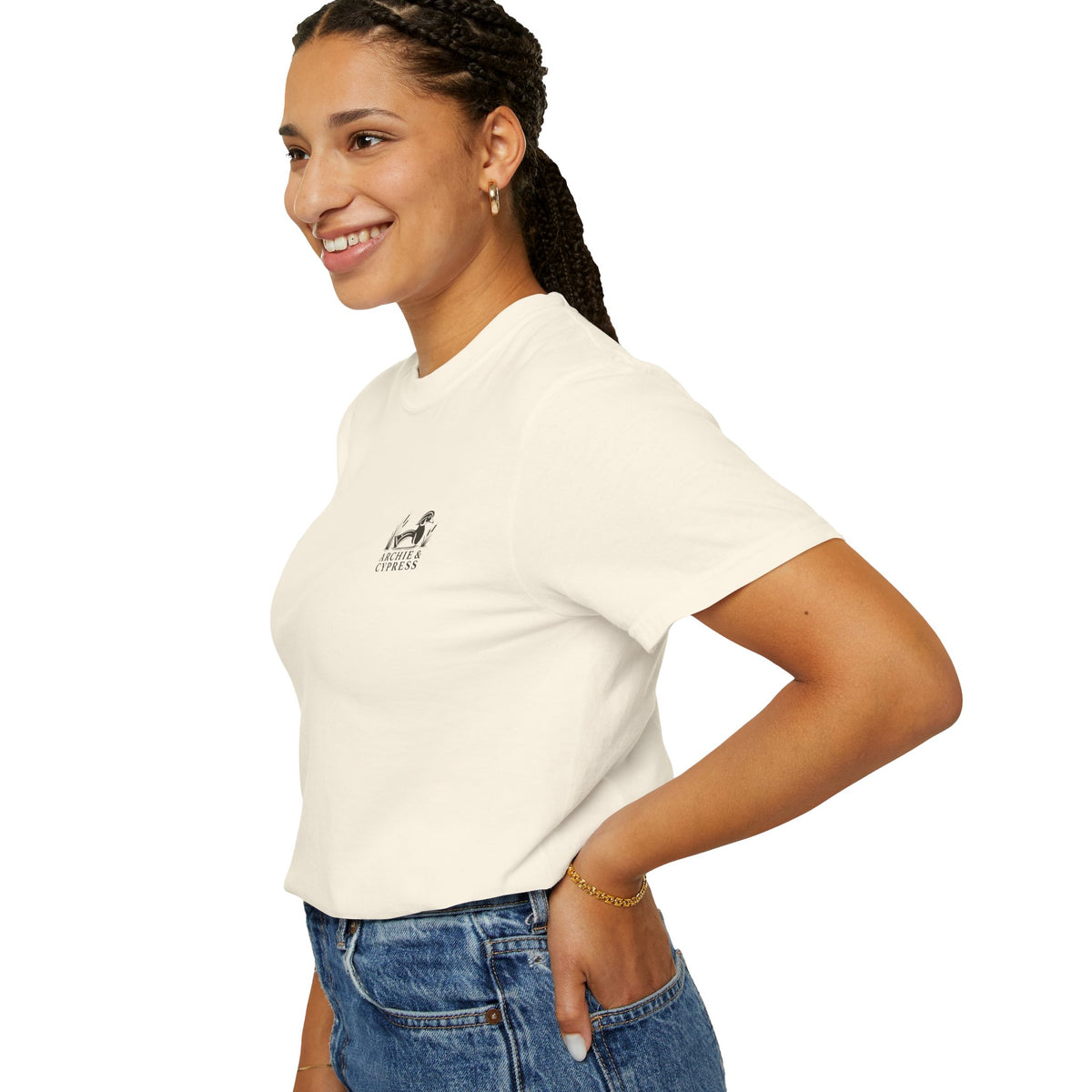 Football Graphic T‑Shirt — Archie & Cypress Vintage Ball Design