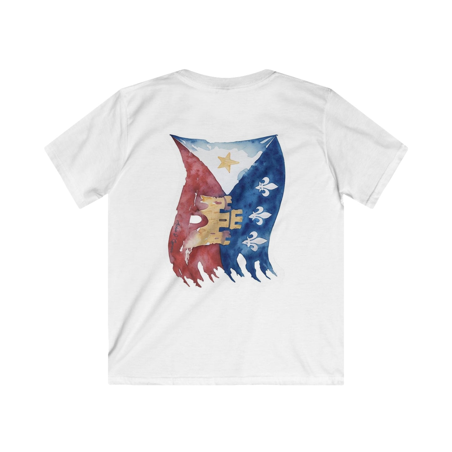 Acadian Flag Kids Tee